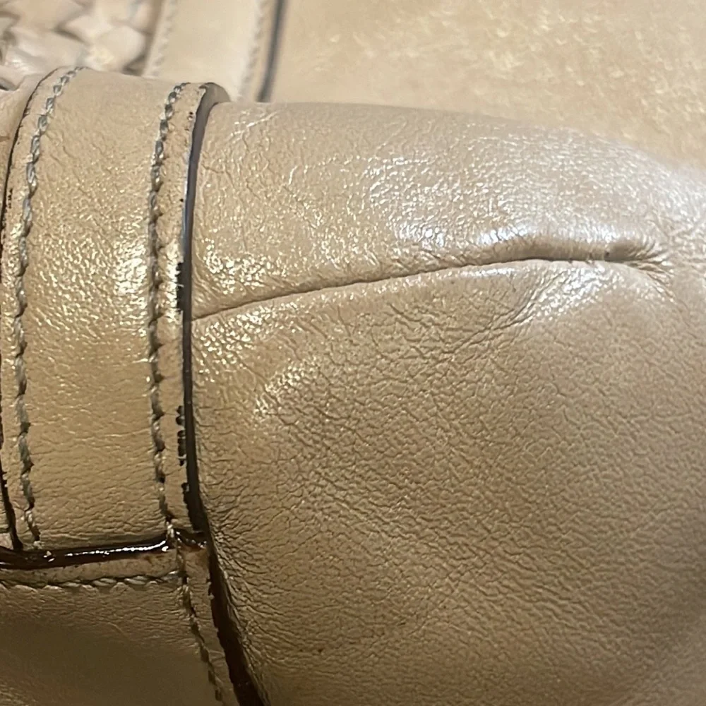Coach Tan Woven leather front Pocket Hobo Bag - Picture 9 of 14